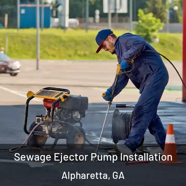  Sewage Ejector Pump Installation Alpharetta, GA