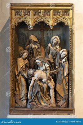 The Lamentation of Christ - A Breathtaking Display of Grief and Divine Grace Captured in Alabaster Relief