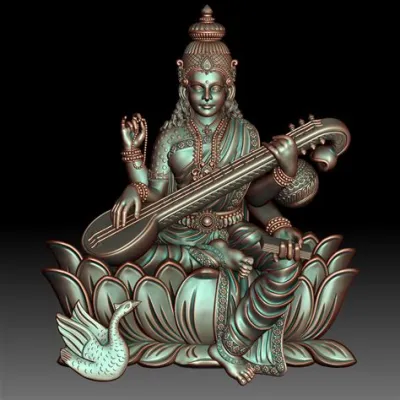 The Saraswati Relief: An Ode to Knowledge and Flowing Lines!